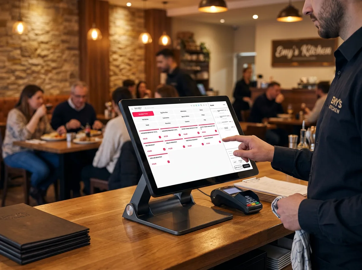 Order Entry Terminal in use