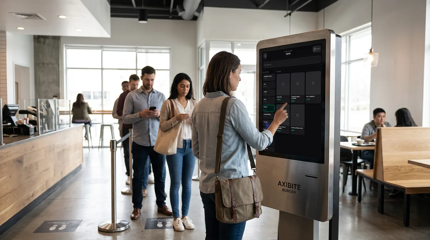 Self-Service Kiosk in use